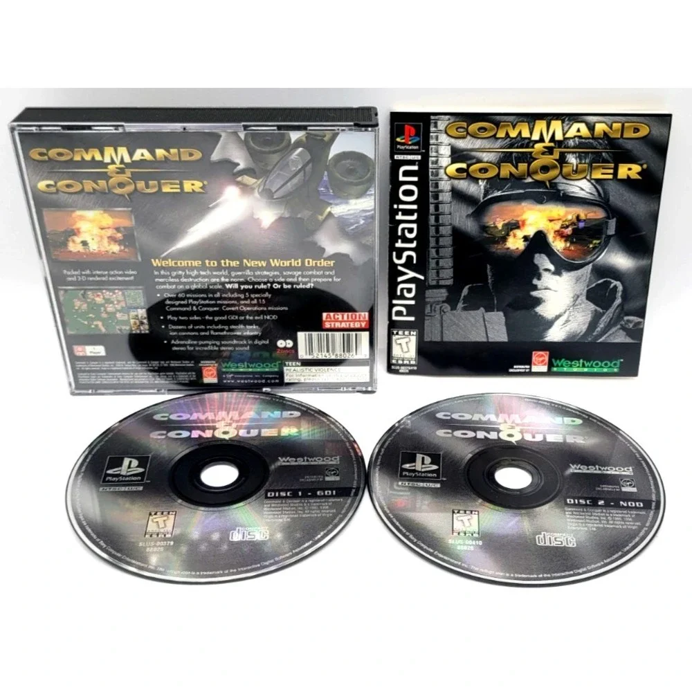 Command & Conquer (PlayStation 1, 1995) PS1 COMPLETE IN BOX CIB